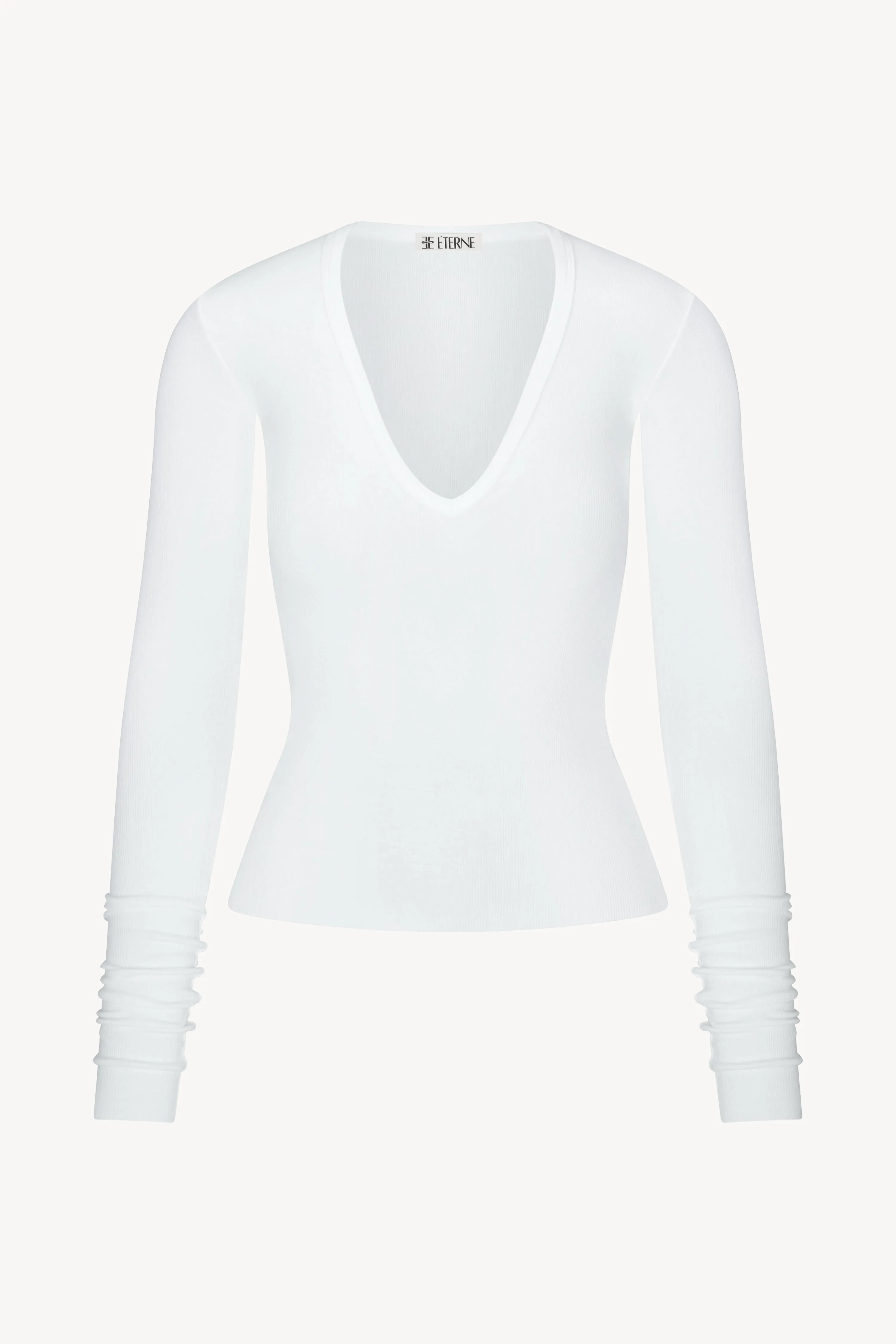 LONG SLEEVE V-NECK TOP sold by Eterne