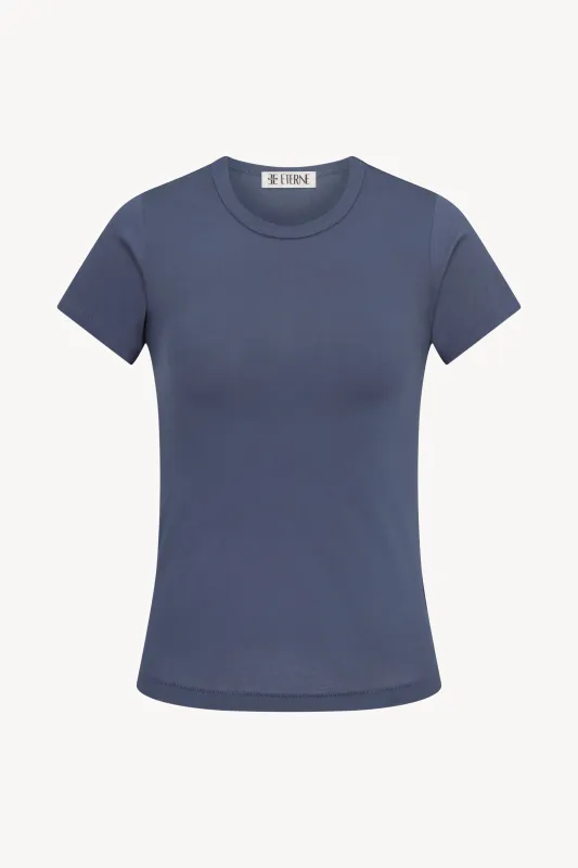 FITTED CREWNECK SHORT SLEEVE T-SHIRT made by Eterne