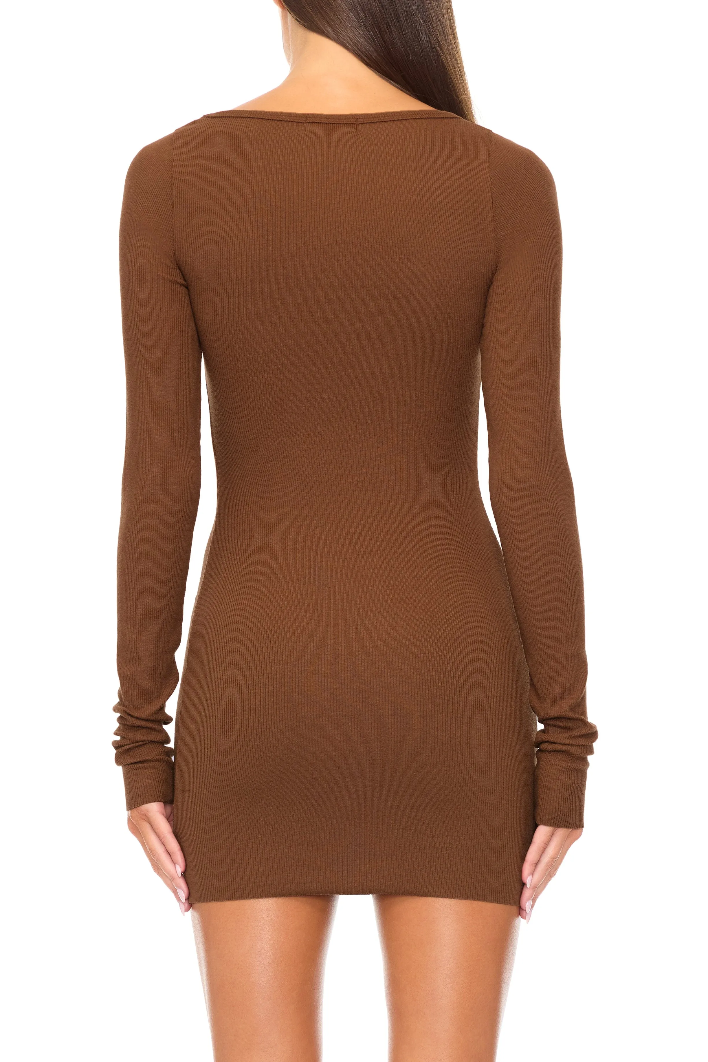 Square Neck Mini Dress Earth sold by Eterne product image thumbnail 3