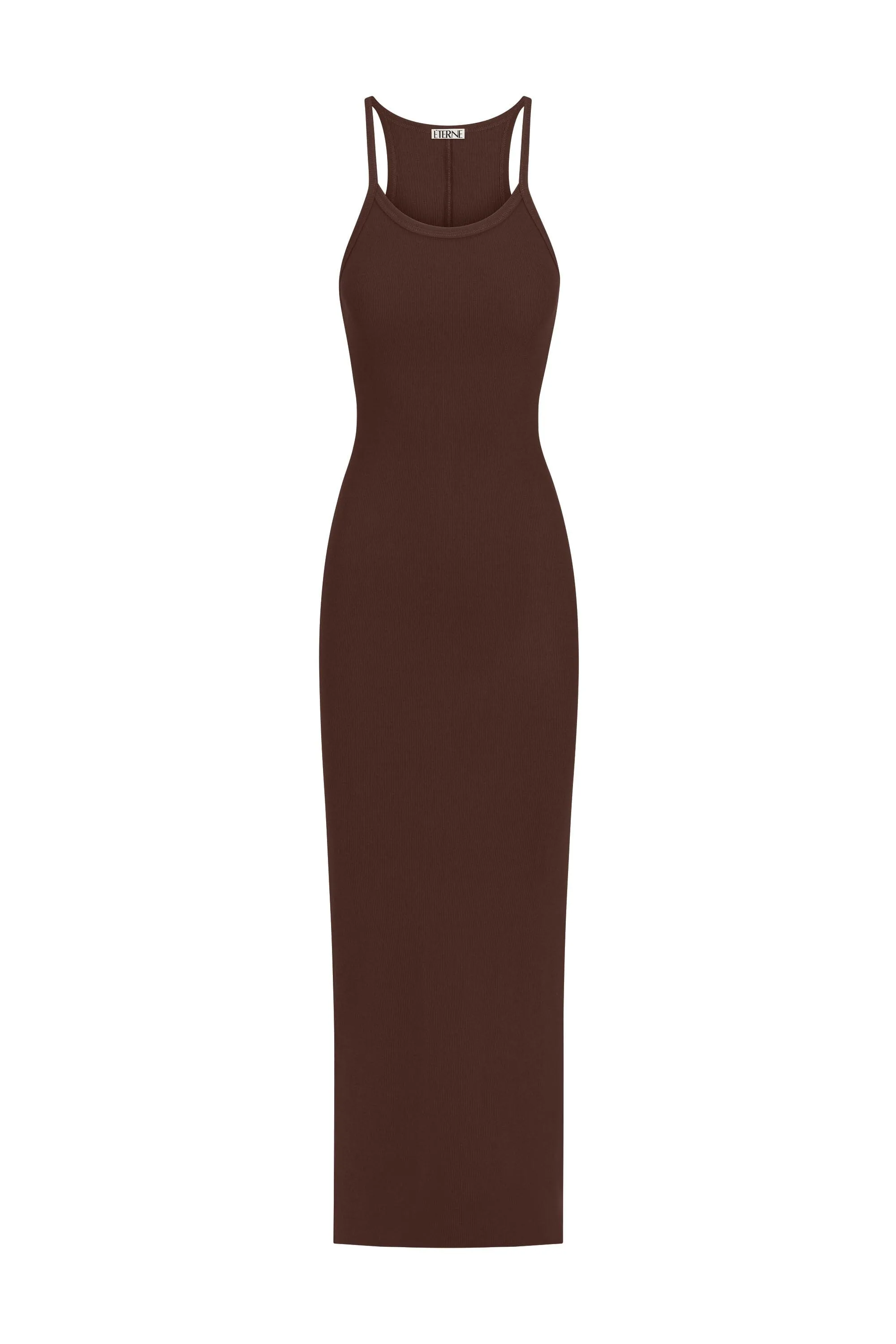 Tank Maxi Dress Chocolate sold by Eterne product image thumbnail 4