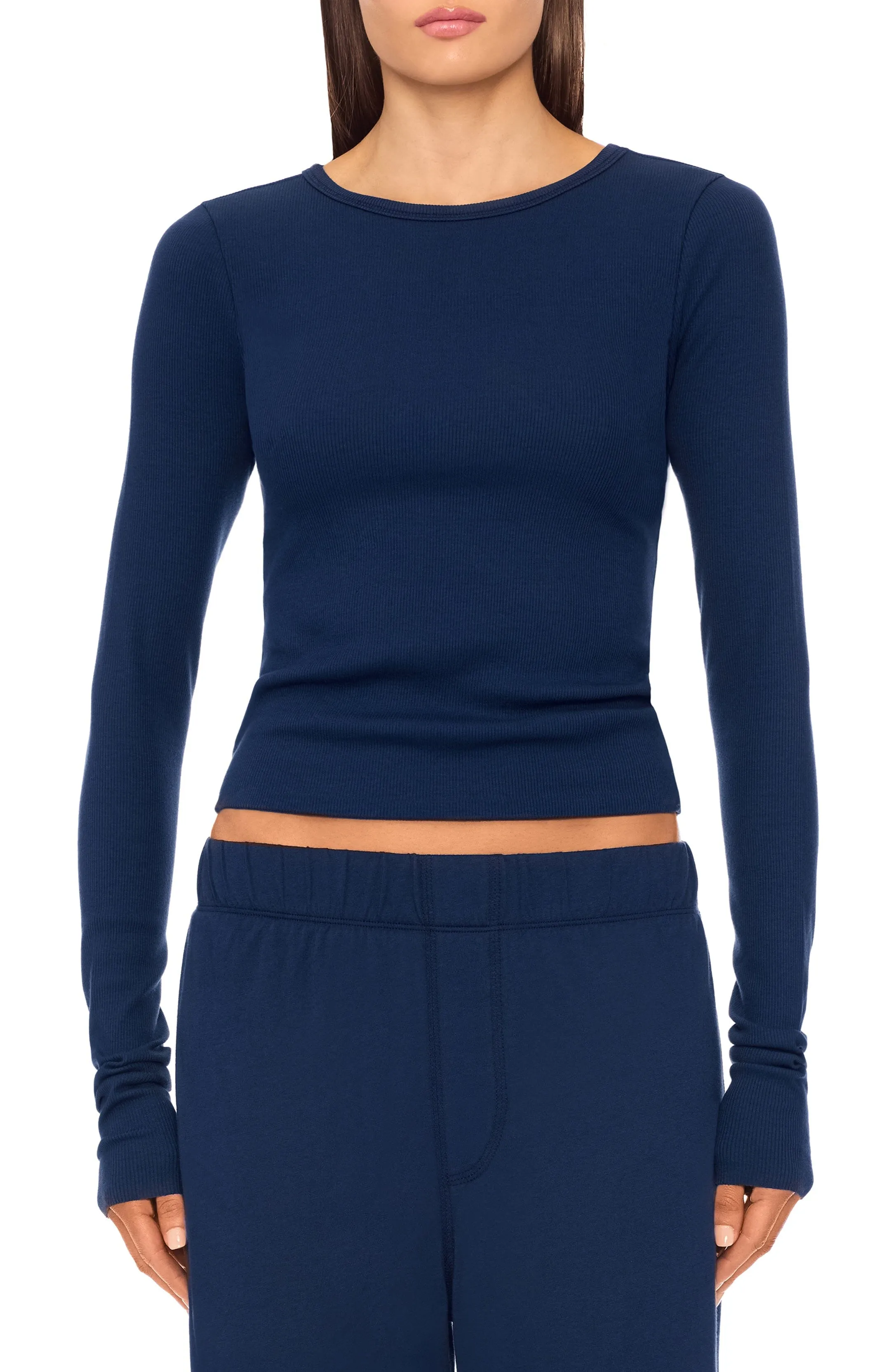 LONG SLEEVE FITTED TOP sold by Eterne