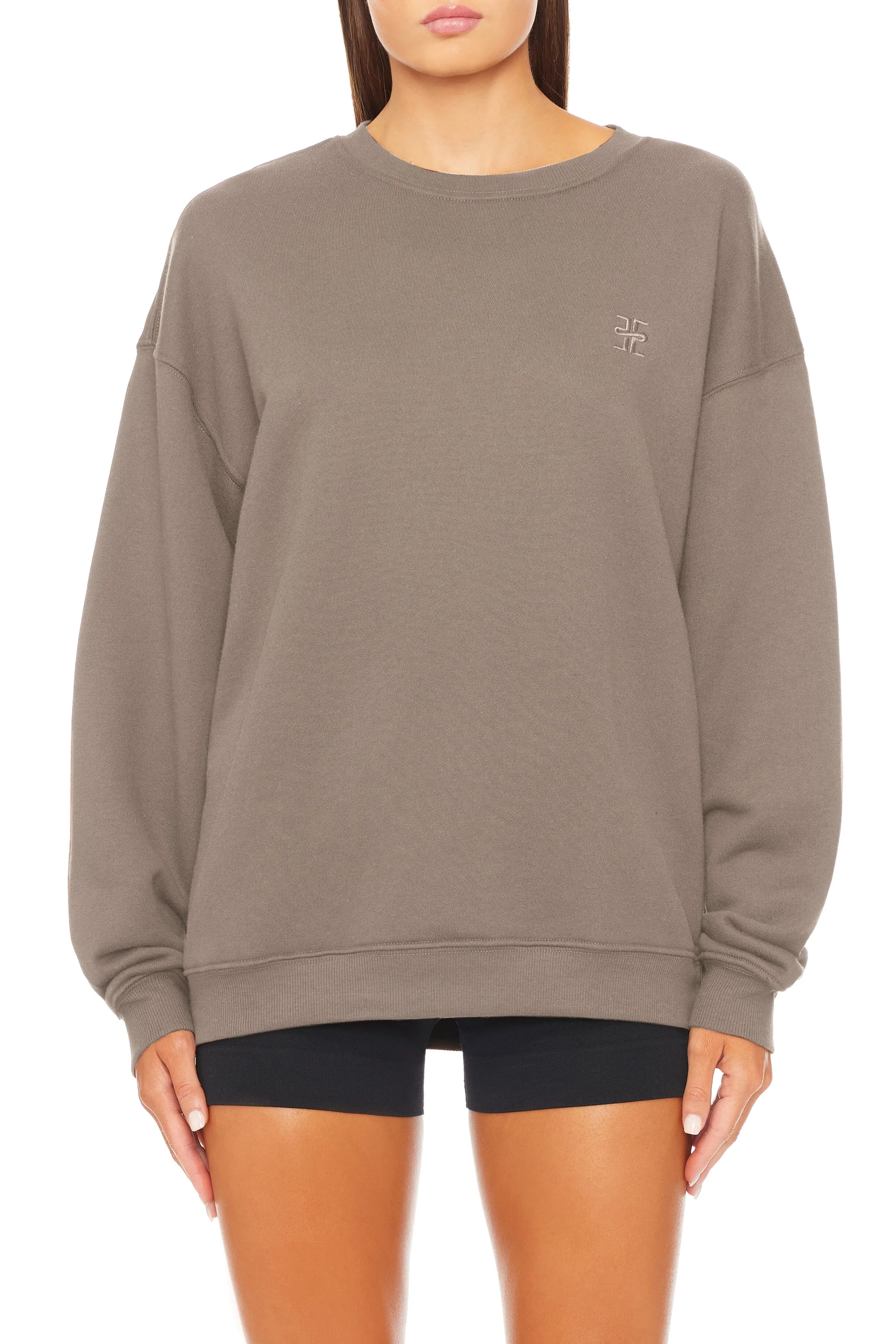 Oversized Crewneck Sweatshirt Clay sold by Eterne