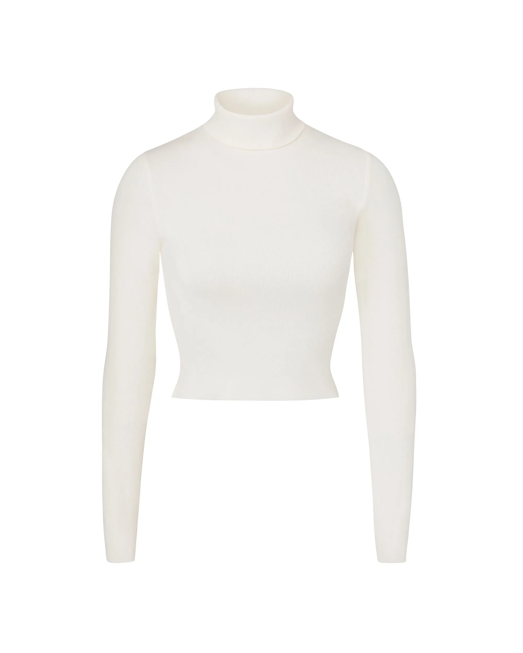CROPPED FITTED TURTLENECK TOP sold by Eterne product image thumbnail 4