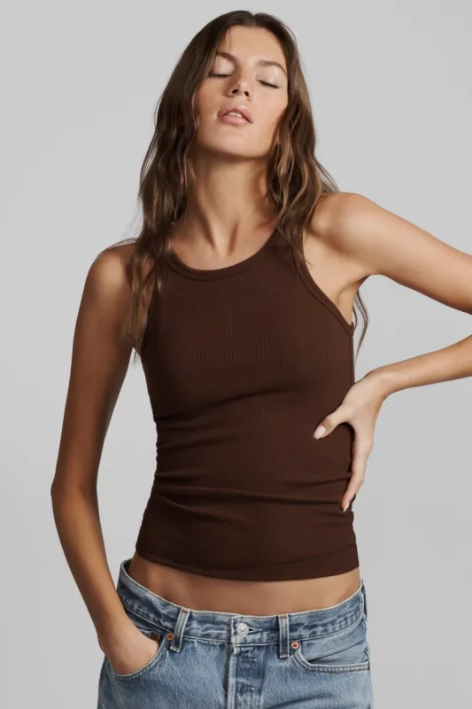 HIGH NECK FITTED TANK sold by Eterne