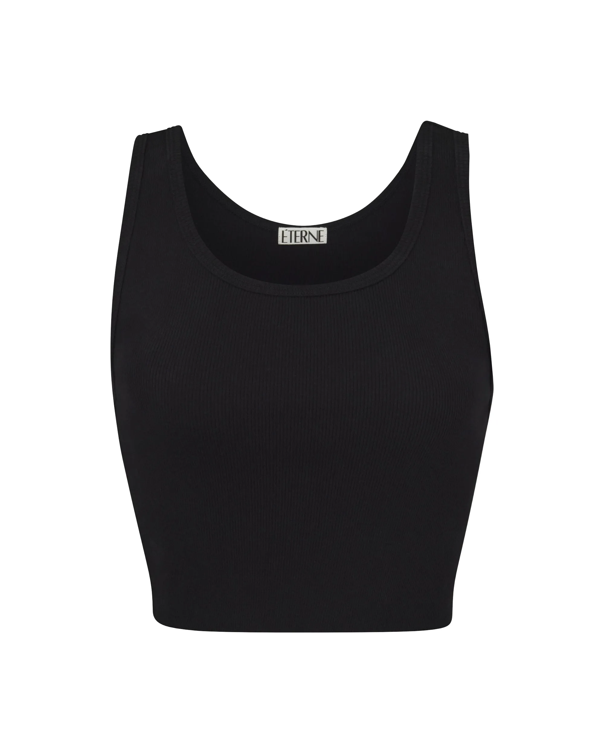 CROPPED SCOOP NECK TANK sold by Eterne product image thumbnail 4