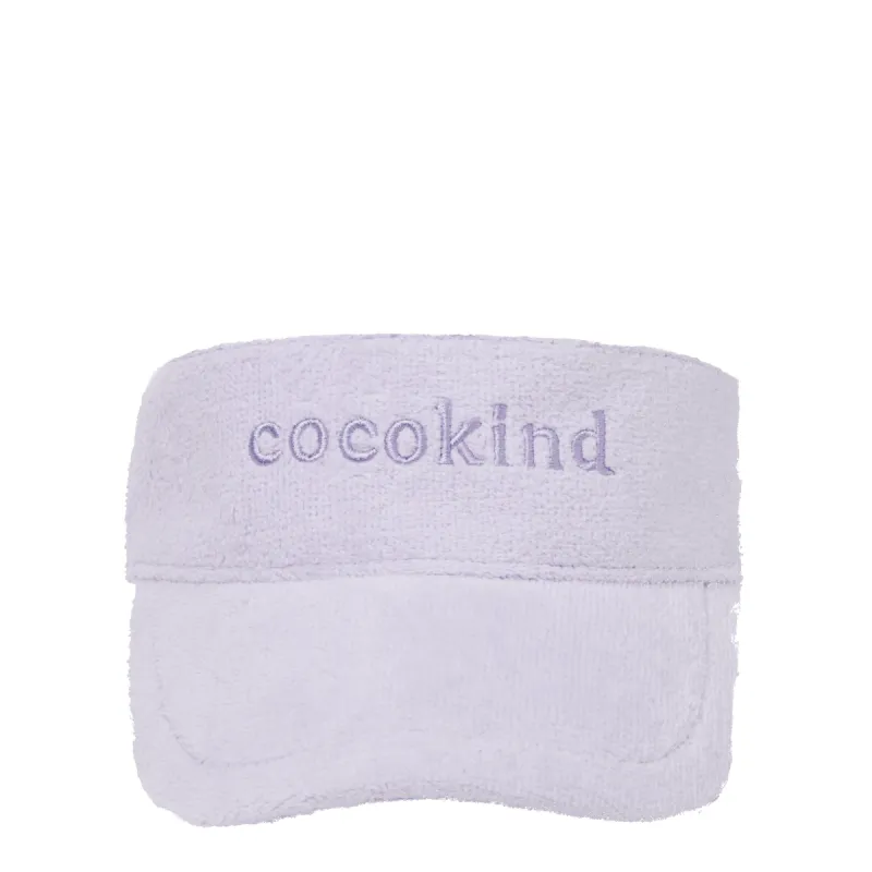 lilac terry cloth visor gift sold by Cocokind