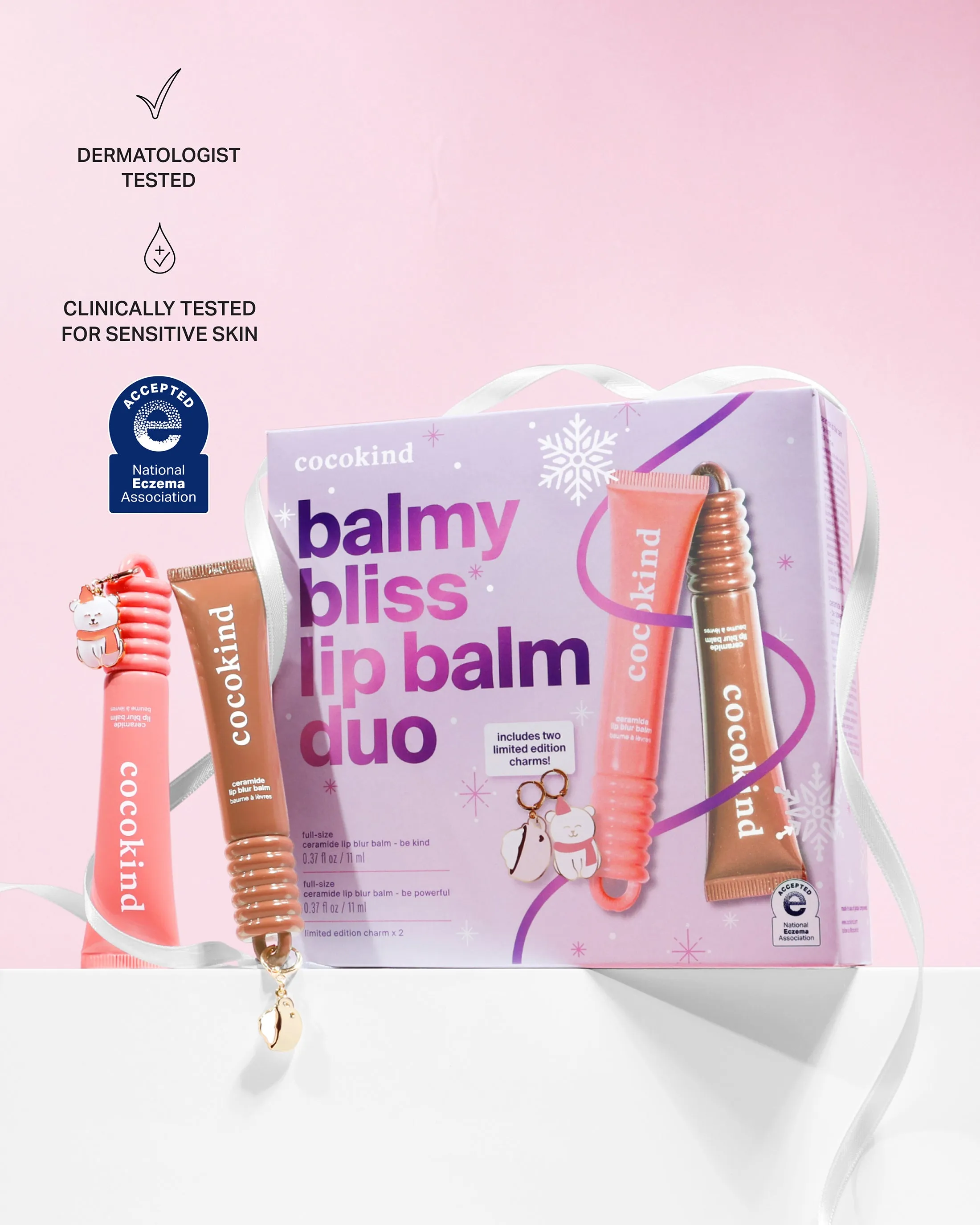 Balmy Bliss Lip Balm Duo Kit with 2 Charms sold by Cocokind product image thumbnail 2