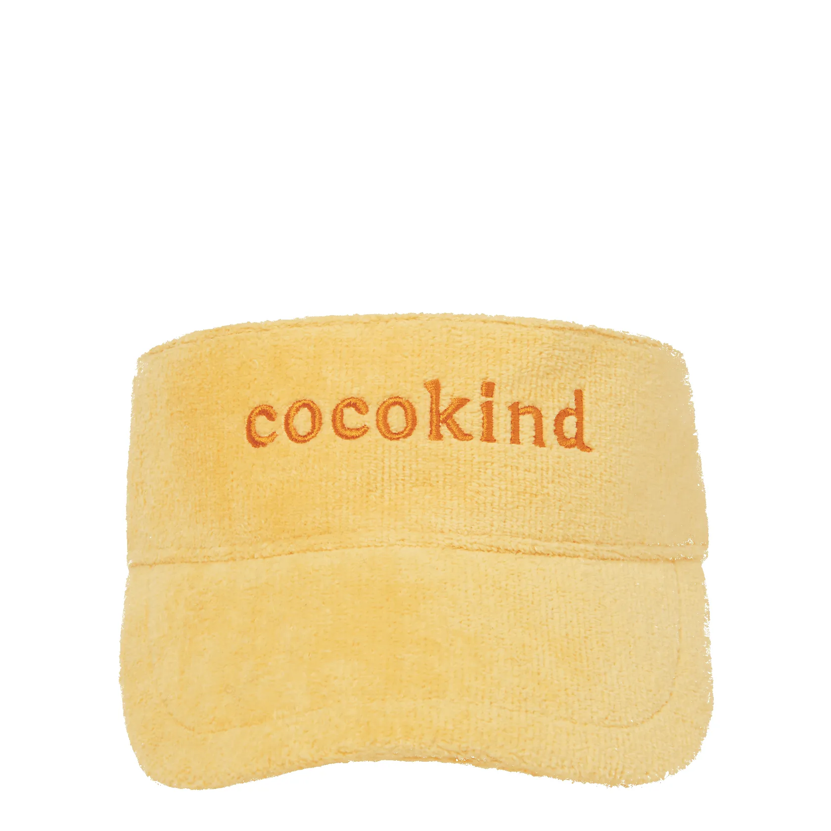 terry cloth visor sold by Cocokind
