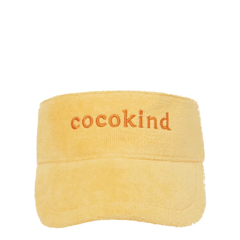 marigold terry cloth visor gift sold by Cocokind