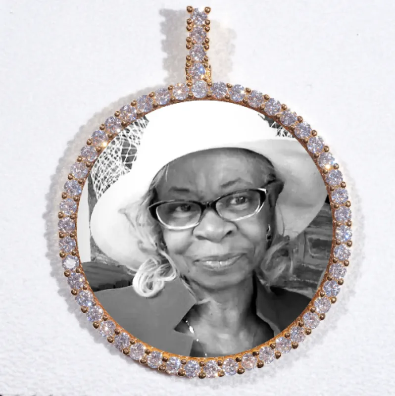 LARGE 3D CIRCLE CUSTOM PICTURE PENDANT sold by The GUU Shop