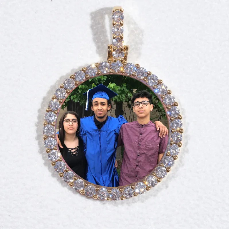 3D CIRCLE CUSTOM PICTURE PENDANT SMALL SIZE sold by The GUU Shop