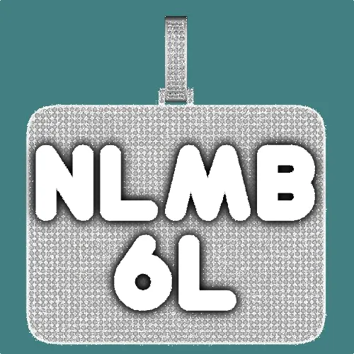 CUSTOM LETTER NECKLACE 3D BIG SQUARE sold by The GUU Shop