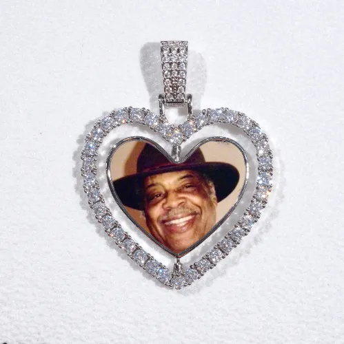 3D Spinning 2-Faced Heart Custom Picture Pendant sold by The GUU Shop