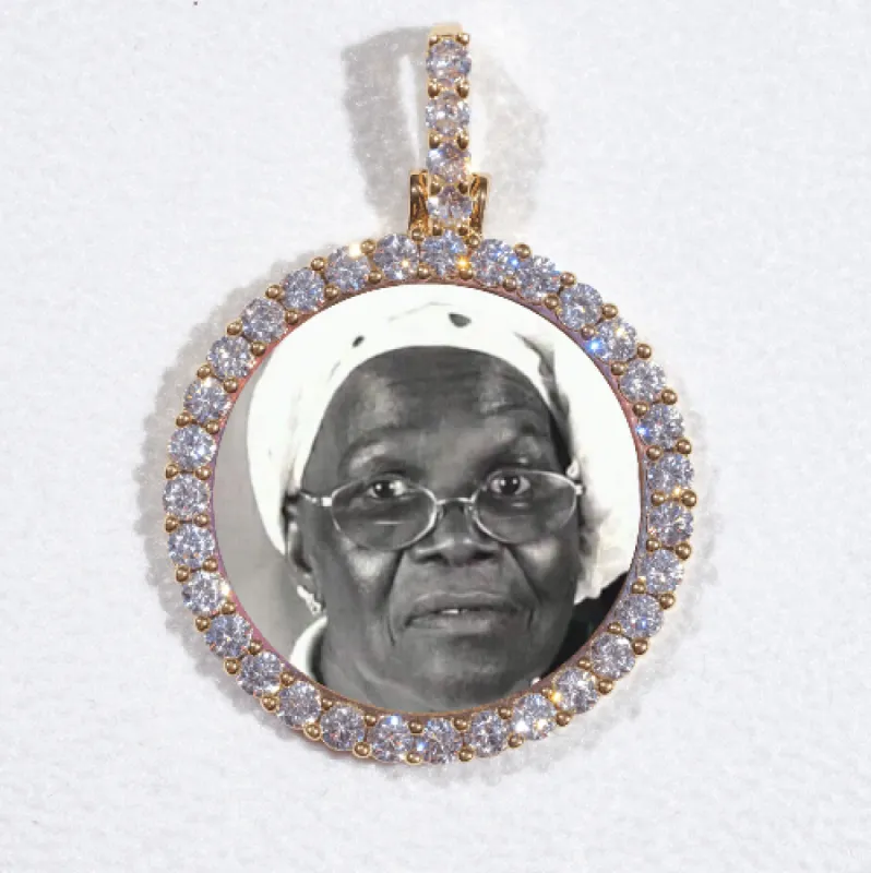 3D CIRCLE CUSTOM PICTURE PENDANT SMALL SIZE sold by The GUU Shop