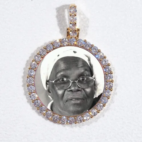 3D CIRCLE CUSTOM PICTURE PENDANT SMALL SIZE sold by The GUU Shop