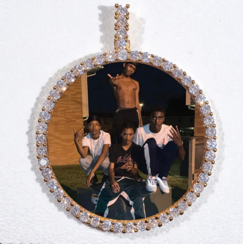 LARGE 3D CIRCLE CUSTOM PICTURE PENDANT sold by The GUU Shop