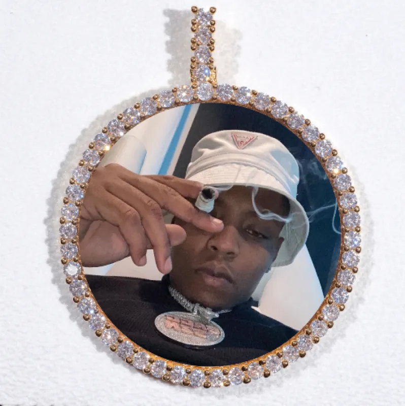 LARGE 3D CIRCLE CUSTOM PICTURE PENDANT made by The GUU Shop