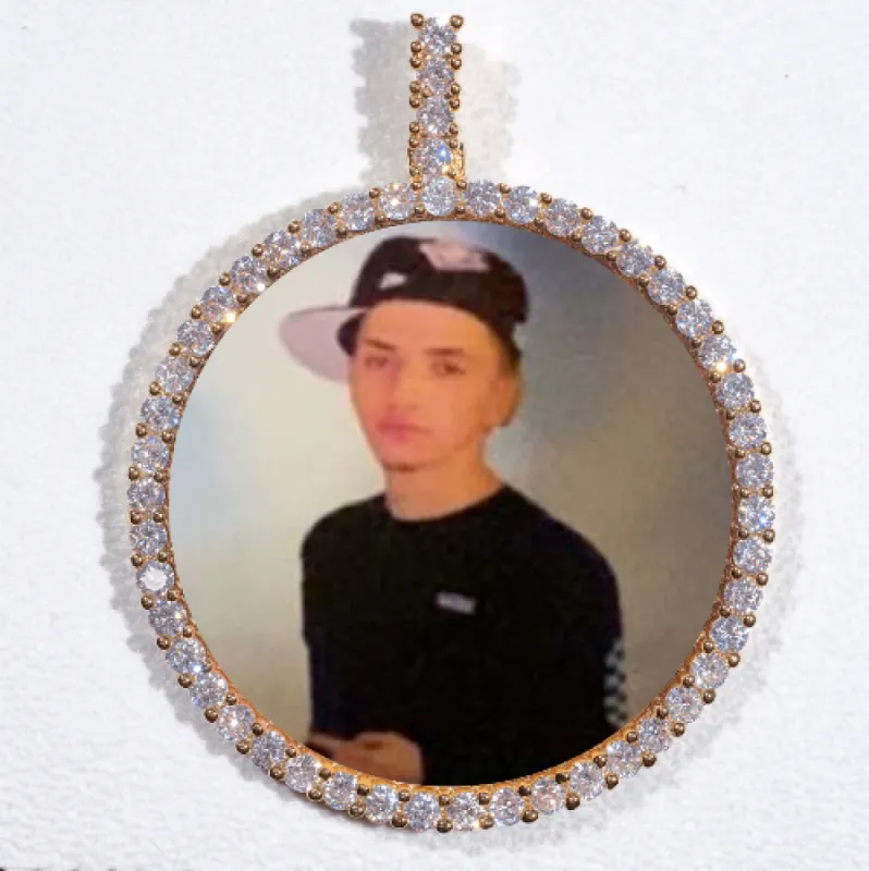 LARGE 3D CIRCLE CUSTOM PICTURE PENDANT made by The GUU Shop