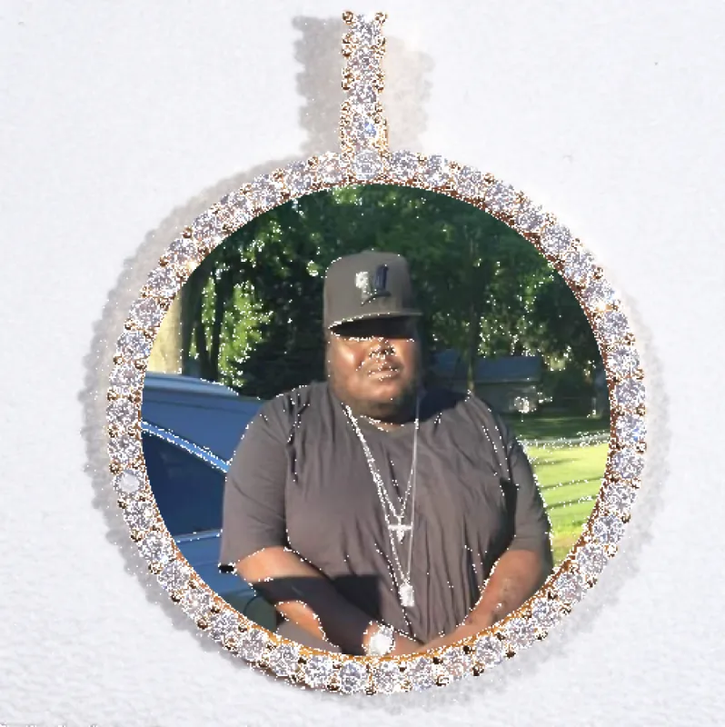 LARGE 3D CIRCLE CUSTOM PICTURE PENDANT sold by The GUU Shop