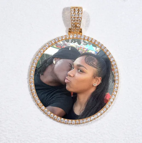 MEDIUM 3D CIRCLE CUSTOM PICTURE PENDANT sold by The GUU Shop