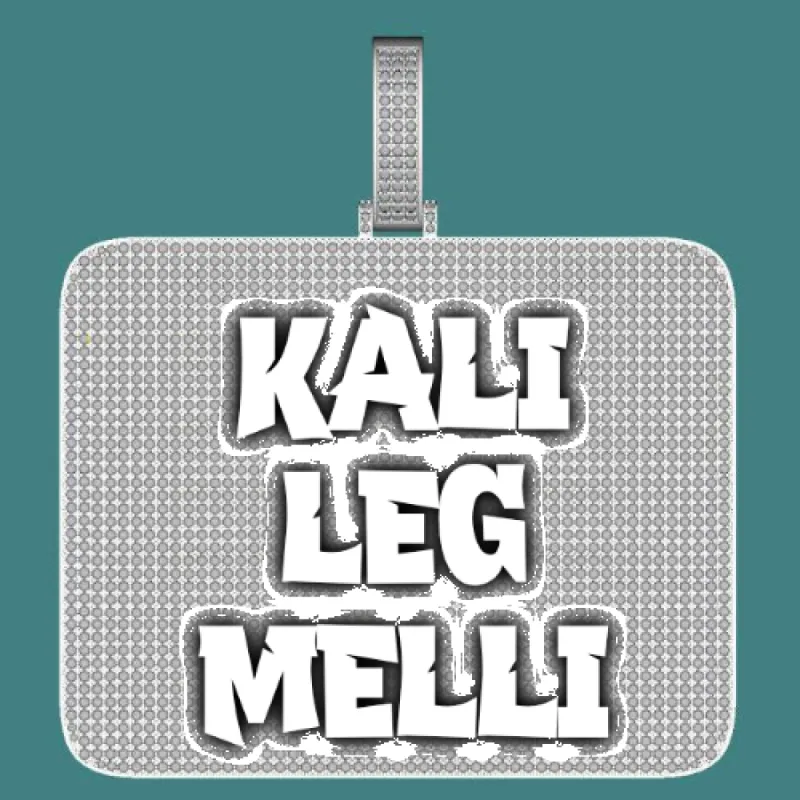 CUSTOM LETTER NECKLACE 3D BIG SQUARE sold by The GUU Shop