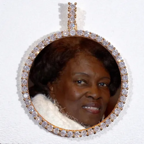 LARGE 3D CIRCLE CUSTOM PICTURE PENDANT sold by The GUU Shop