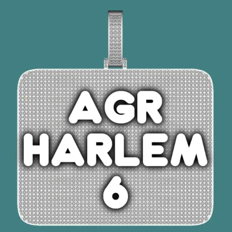 CUSTOM LETTER NECKLACE 3D BIG SQUARE sold by The GUU Shop