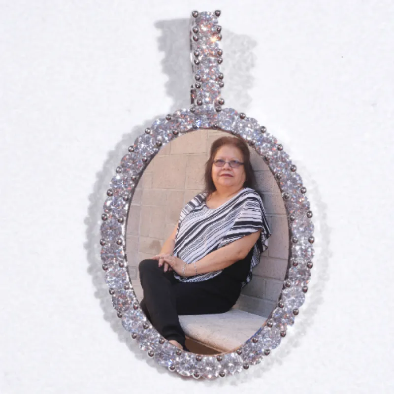 Large 3D Oval Custom Picture Pendant sold by The GUU Shop