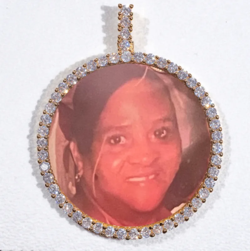 LARGE 3D CIRCLE CUSTOM PICTURE PENDANT sold by The GUU Shop