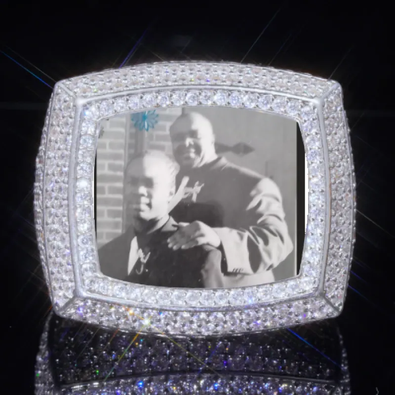 3D CUSTOM PICTURE ICED RING sold by The GUU Shop