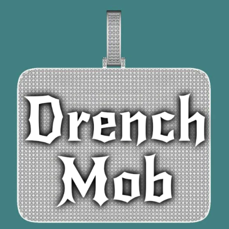 CUSTOM LETTER NECKLACE 3D BIG SQUARE sold by The GUU Shop