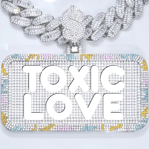 CUSTOM LETTER NECKLACE 3D COLORFUL SQUARE sold by The GUU Shop