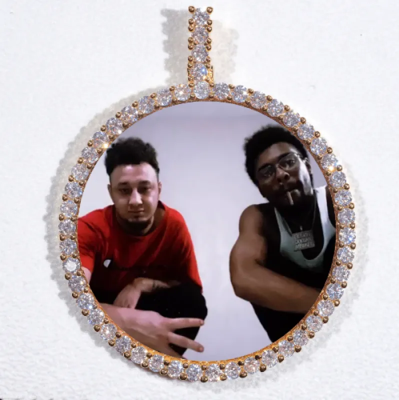 LARGE 3D CIRCLE CUSTOM PICTURE PENDANT sold by The GUU Shop