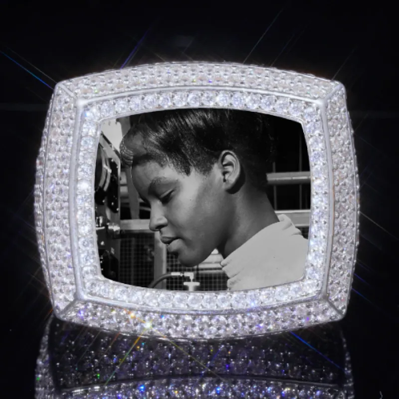 3D CUSTOM PICTURE ICED RING sold by The GUU Shop