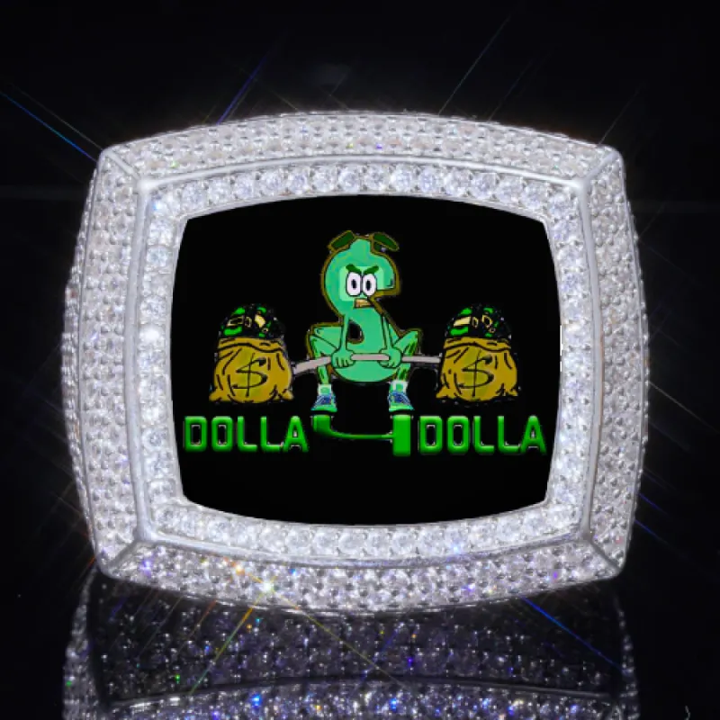 3D CUSTOM PICTURE ICED RING sold by The GUU Shop