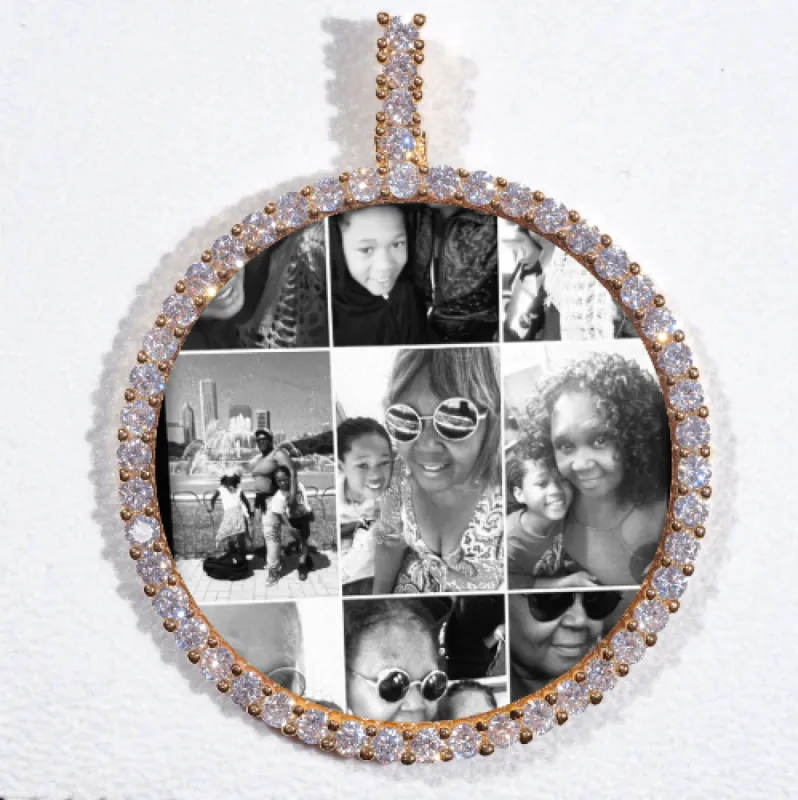 LARGE 3D CIRCLE CUSTOM PICTURE PENDANT sold by The GUU Shop