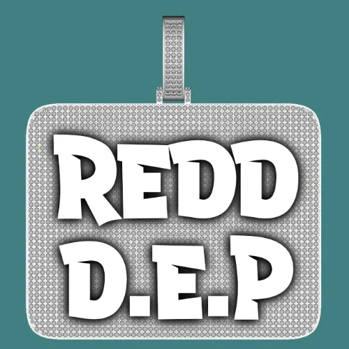 CUSTOM LETTER NECKLACE 3D BIG SQUARE sold by The GUU Shop