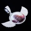 925S & VVS Moissanite 3D Wing Custom Picture Pendant sold by The GUU Shop