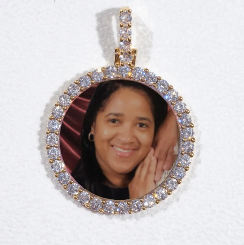 3D CIRCLE CUSTOM PICTURE PENDANT SMALL SIZE sold by The GUU Shop