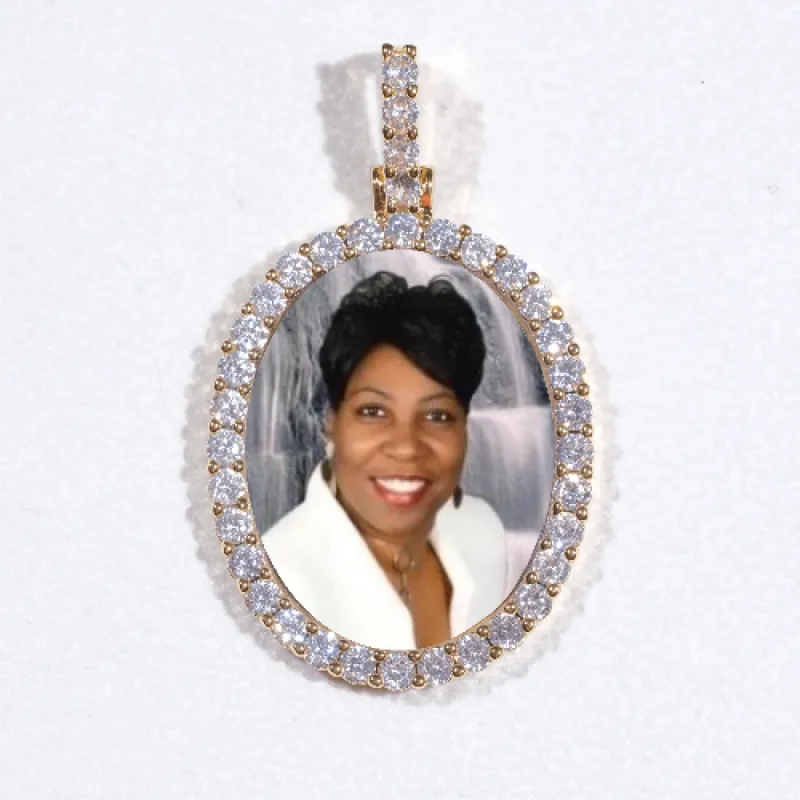 3D Oval Custom Picture Pendant sold by The GUU Shop
