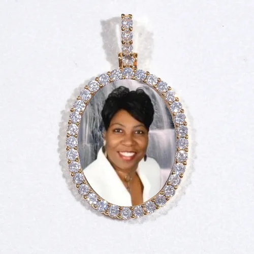 3D Oval Custom Picture Pendant sold by The GUU Shop