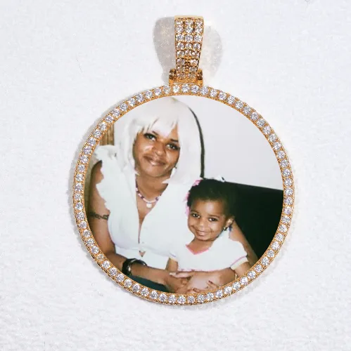 MEDIUM 3D CIRCLE CUSTOM PICTURE PENDANT sold by The GUU Shop