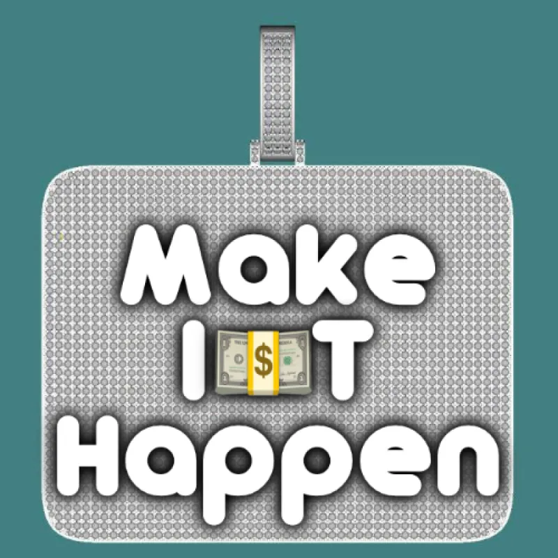 CUSTOM LETTER NECKLACE 3D BIG SQUARE sold by The GUU Shop