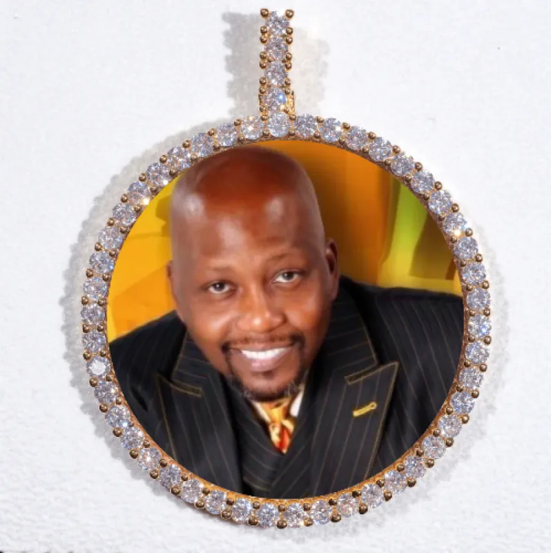 LARGE 3D CIRCLE CUSTOM PICTURE PENDANT sold by The GUU Shop