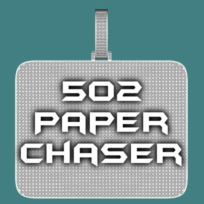 CUSTOM LETTER NECKLACE 3D BIG SQUARE sold by The GUU Shop