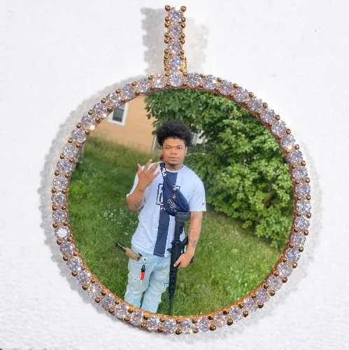 LARGE 3D CIRCLE CUSTOM PICTURE PENDANT sold by The GUU Shop