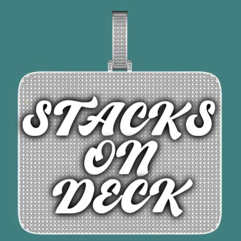 CUSTOM LETTER NECKLACE 3D BIG SQUARE sold by The GUU Shop