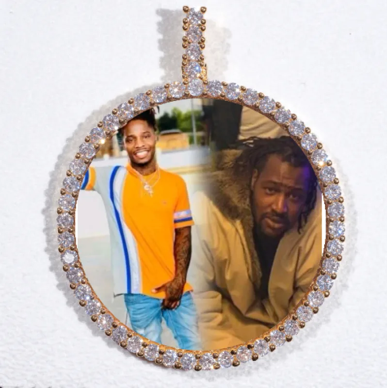 LARGE 3D CIRCLE CUSTOM PICTURE PENDANT made by The GUU Shop