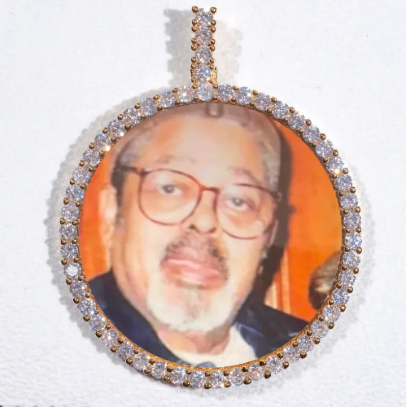 LARGE 3D CIRCLE CUSTOM PICTURE PENDANT sold by The GUU Shop