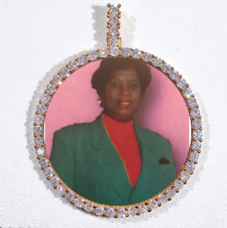 LARGE 3D CIRCLE CUSTOM PICTURE PENDANT sold by The GUU Shop